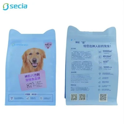 Pet Food Eight Side Seal Flat Bottom Pouch